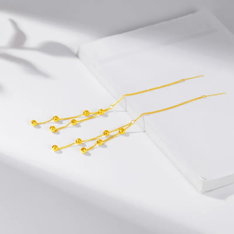 POTTICY 18K Gold Drop Earrings Women's-1