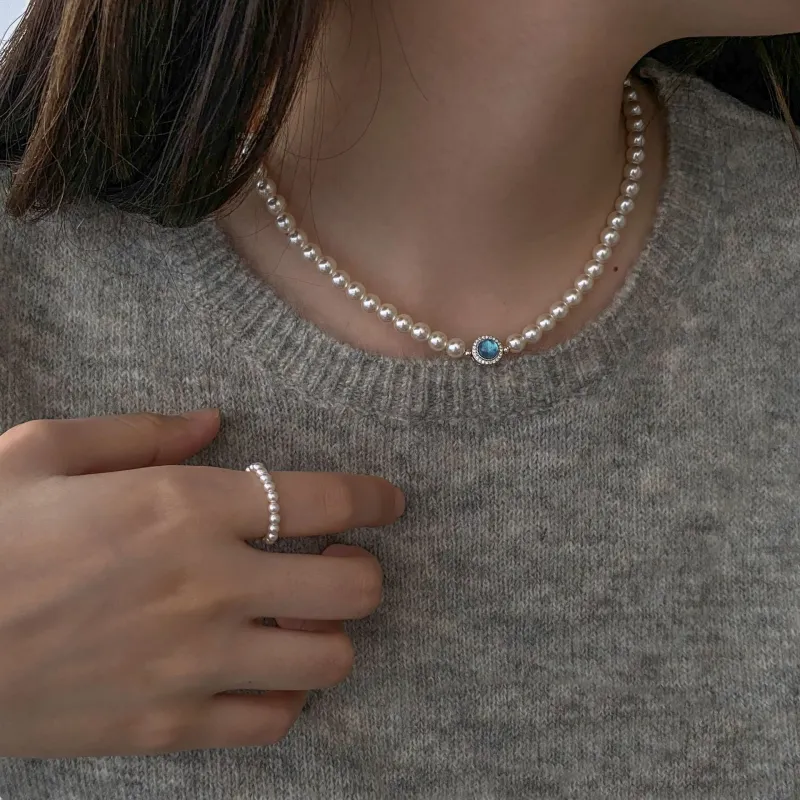 POTTICY Pearl Necklaces Women's-3
