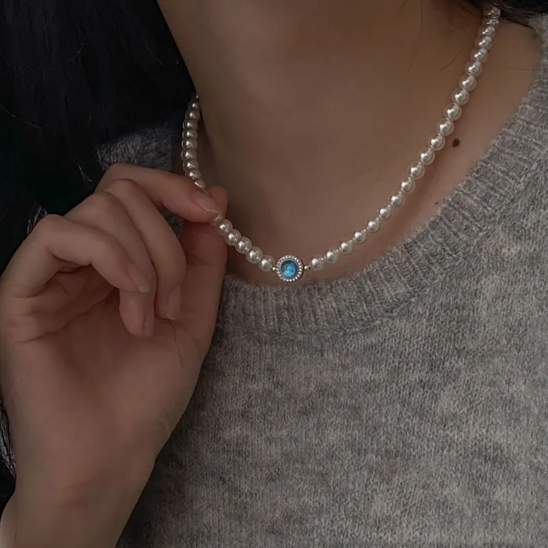 POTTICY Pearl Necklaces Women's-1