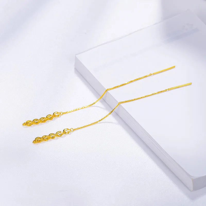 POTTICY 18K Gold Drop Earrings Women's-2
