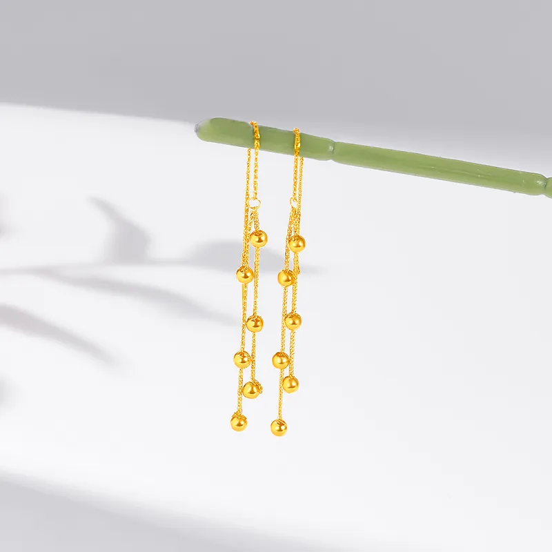 POTTICY 18K Gold Drop Earrings Women's-2