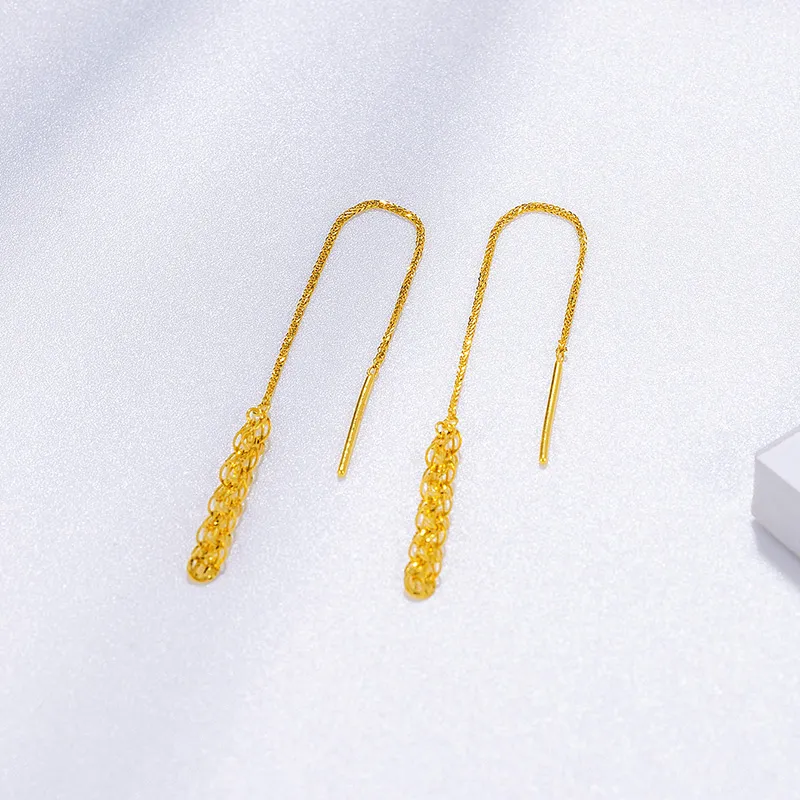 POTTICY 18K Gold Drop Earrings Women's-1