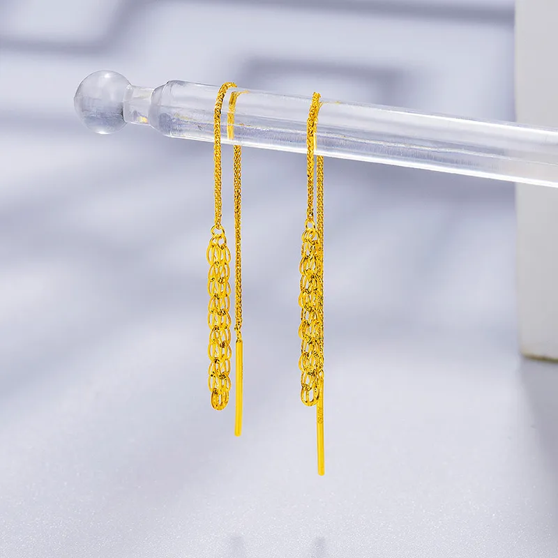 POTTICY 18K Gold Drop Earrings Women's-3