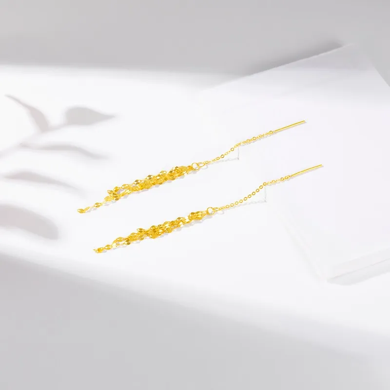 POTTICY 9K Gold Drop Earrings Women's-1