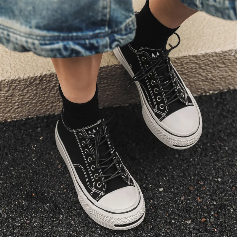 AAA SINCE 1955 Slip Resistant, Abrasion Resistant, Breathable, Height Increasing Low Top Skateboard Shoes Men's-5