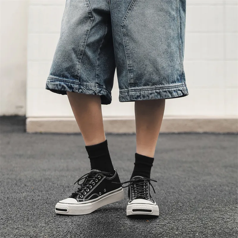 AAA SINCE 1955 Slip Resistant, Abrasion Resistant, Breathable, Height Increasing Low Top Skateboard Shoes Men's-4