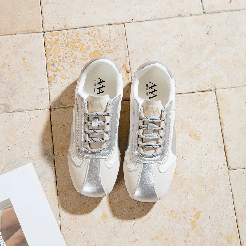 AAA SINCE 1955 Low Top Casual Shoes Women's Silver-5