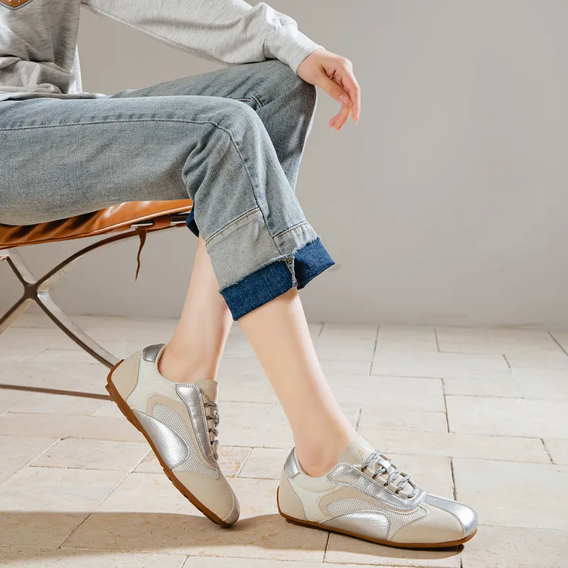 AAA SINCE 1955 Low Top Casual Shoes Women's Silver-1