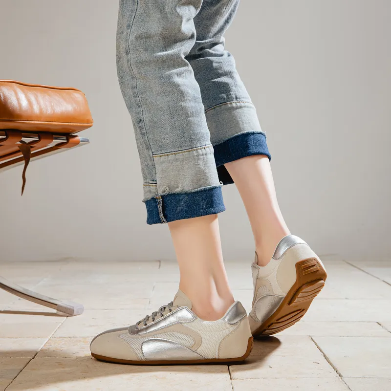 AAA SINCE 1955 Low Top Casual Shoes Women's Silver-3