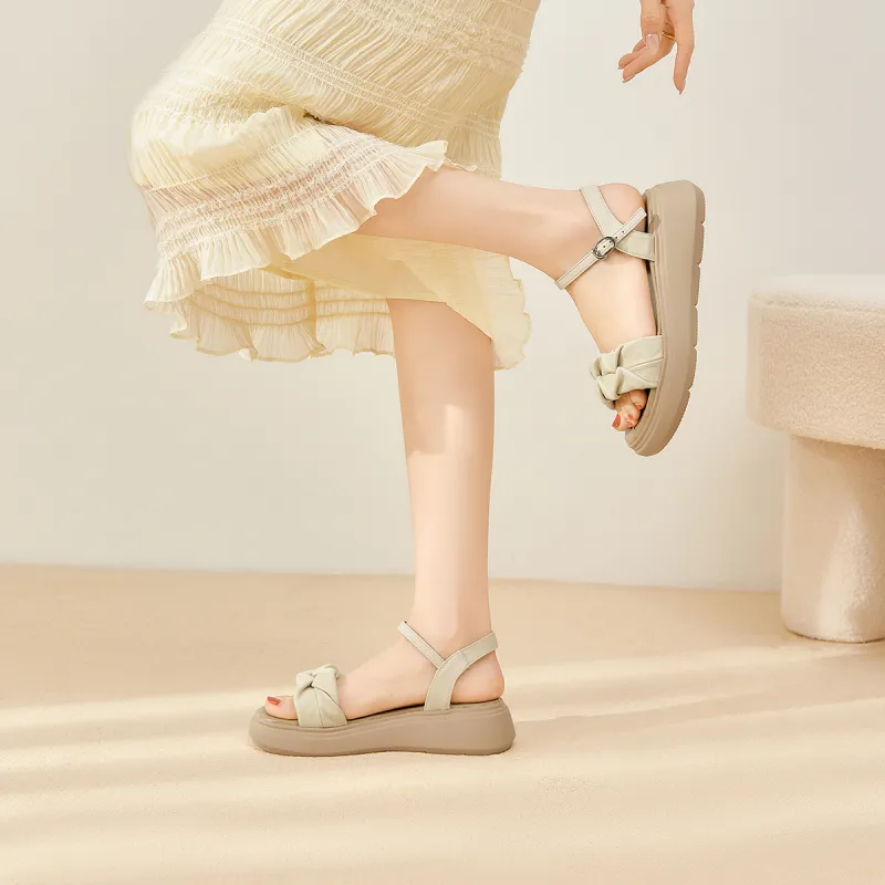 Spider King Strap Sandals Women's Ecru-8