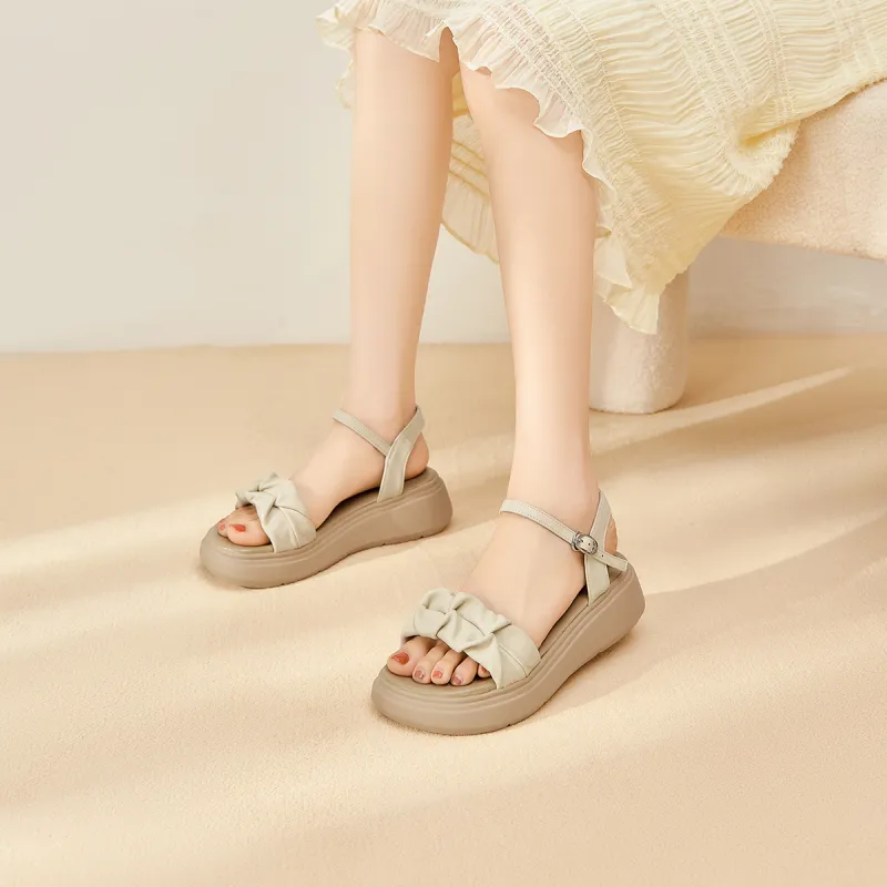 Spider King Strap Sandals Women's Ecru-6