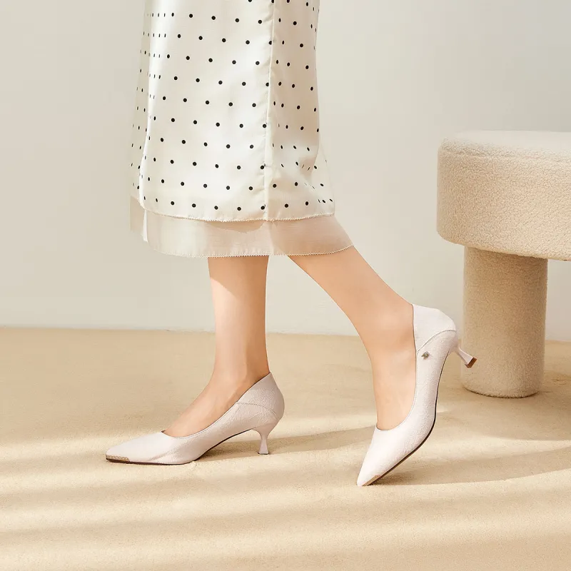 Spider King High Heels 5cm Women's Beige-8