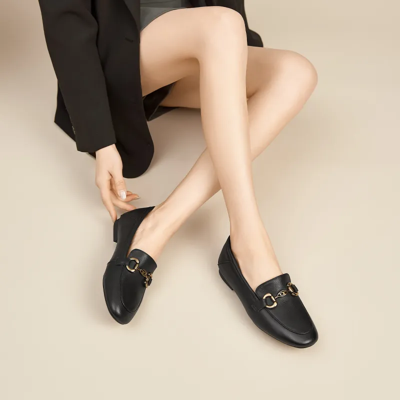 Spider King Loafers Women's Black-5