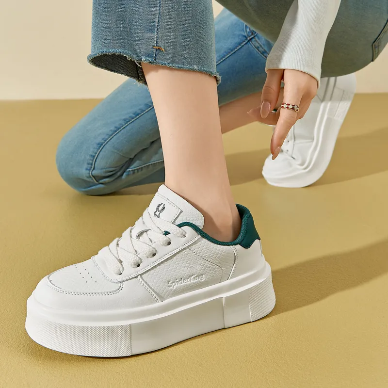 Spider King Low Top Skateboard Shoes Women's Green-5
