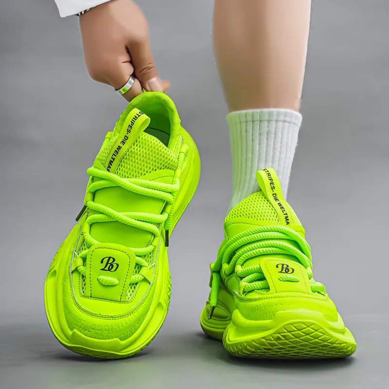 AD Anti Slip Wear Resistant Low Top Chunky Sneakers Men's-8
