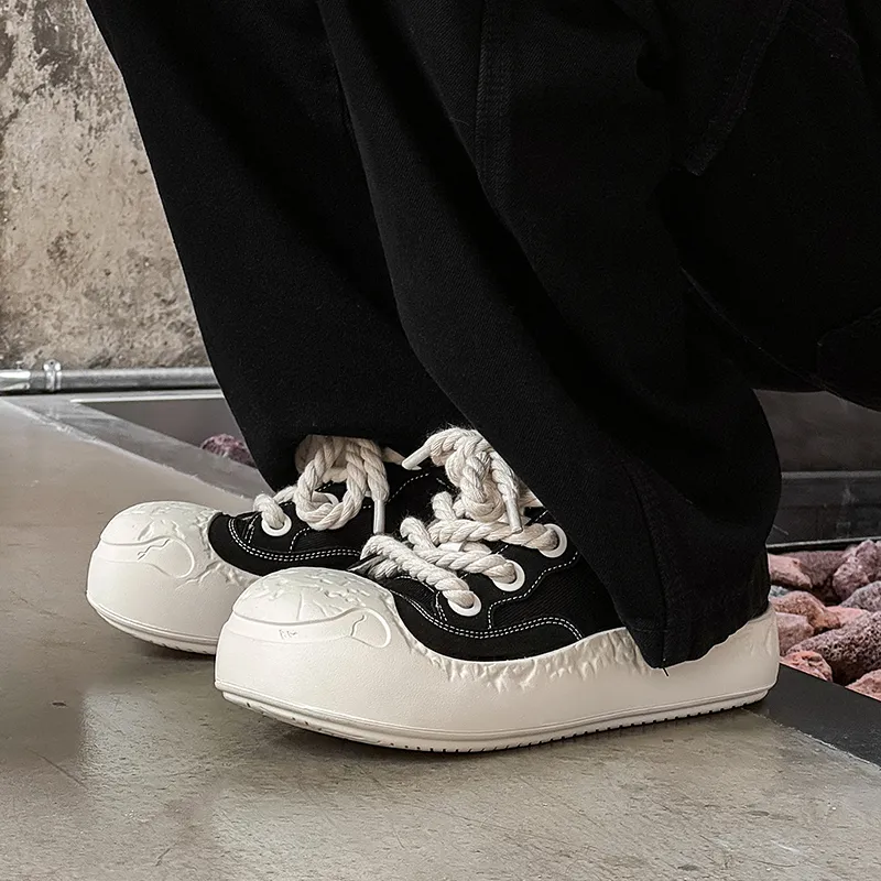 AD Anti Slip And Wear Resistant Height Increasing Low Top Skateboard Shoes Men's-7