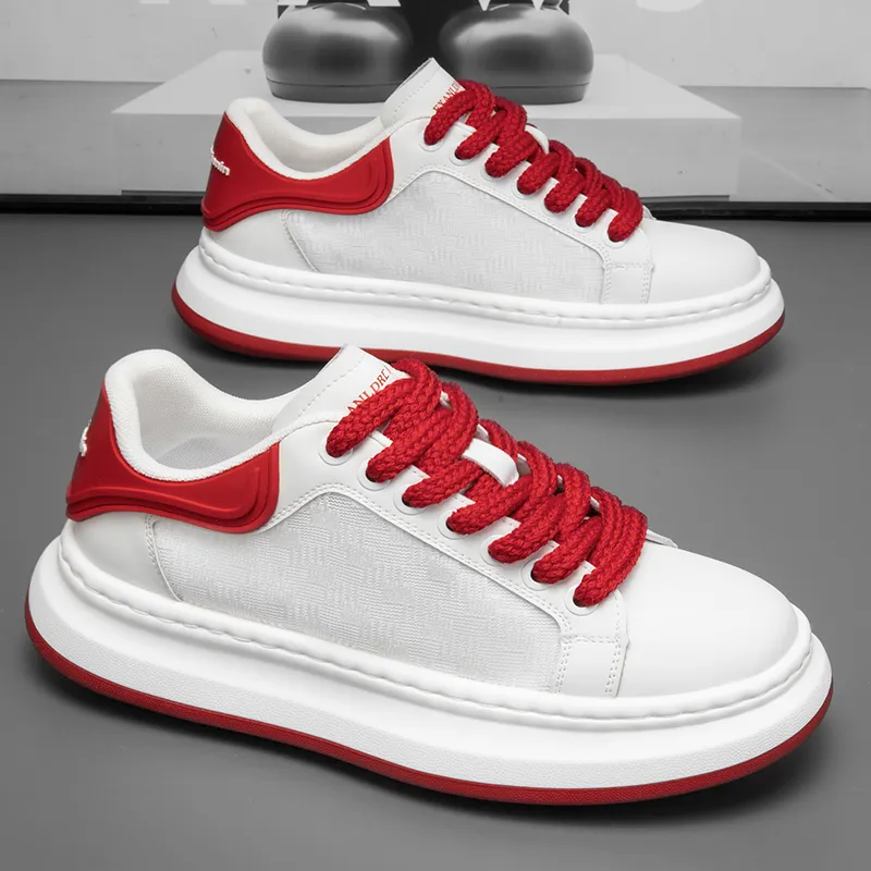 AD Slip Resistant Height Increasing Low Top Skateboard Shoes Men's-14