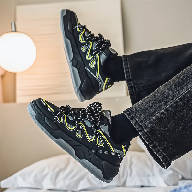 AD Breathable Anti-Slip And Wear-Resistant Low-Top Skateboard Shoes Men's-18