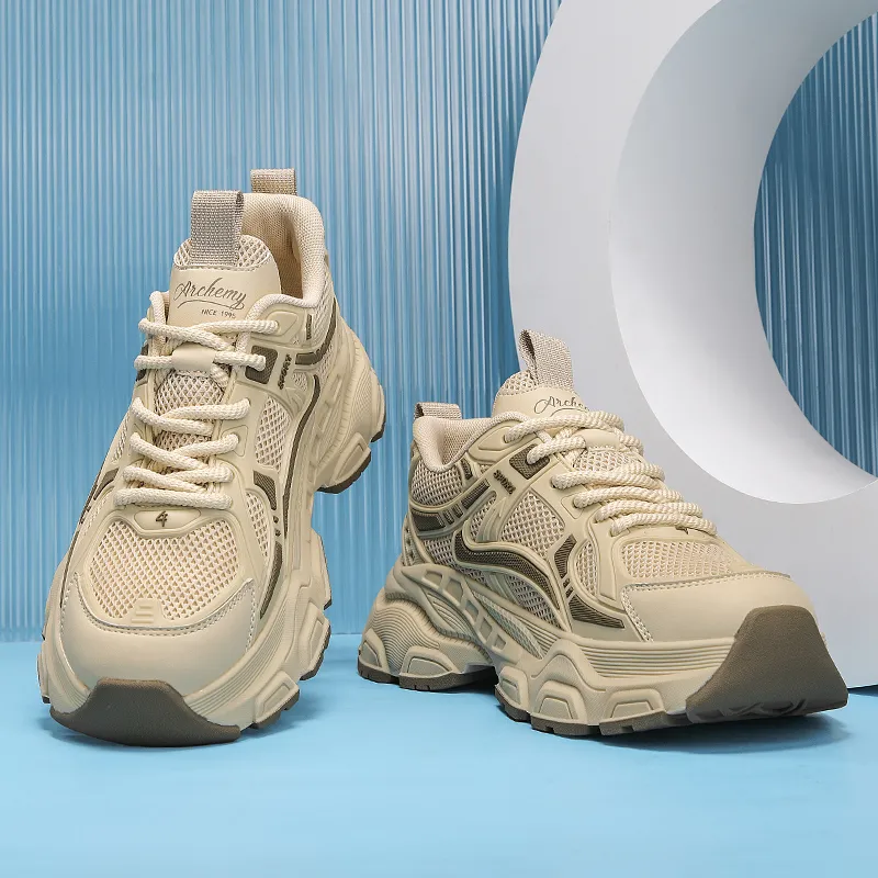 AD Breathable Height Increasing Abrasion Resistant Low Top Chunky Sneakers Men's-14