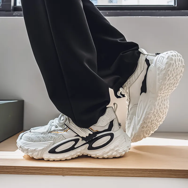 AD Slip Resistant, Breathable, Height Increasing Low Top Chunky Sneakers Men's-9