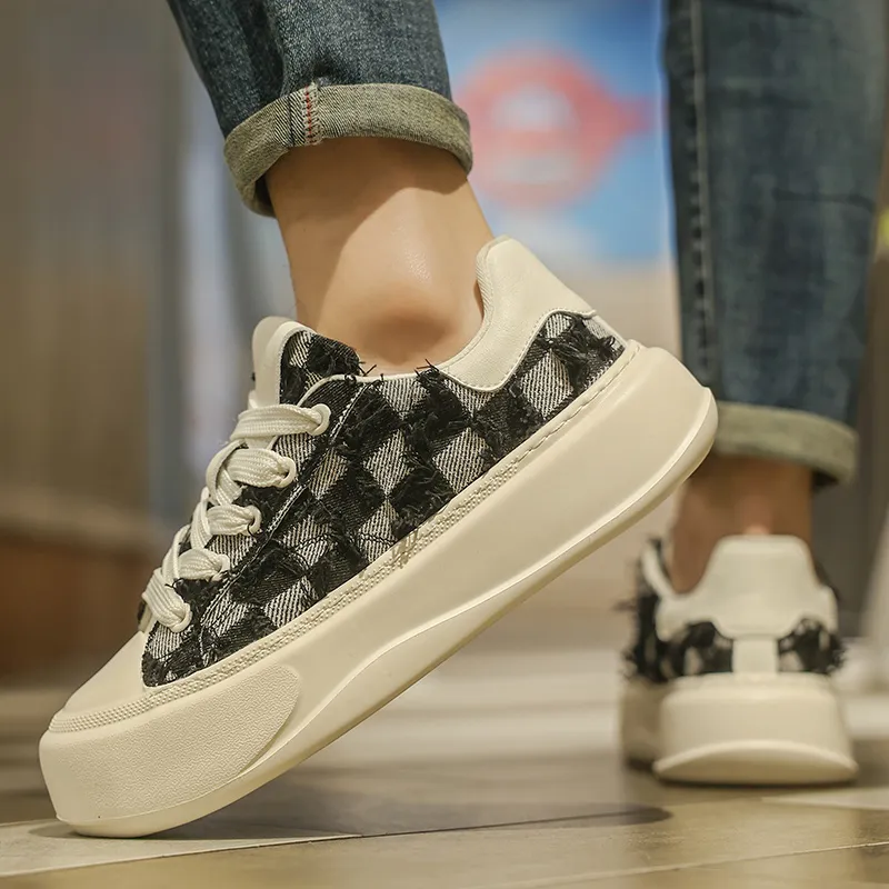 AD Slip Resistant, Lightweight, And Breathable Low Top Skateboard Shoes Men's-8