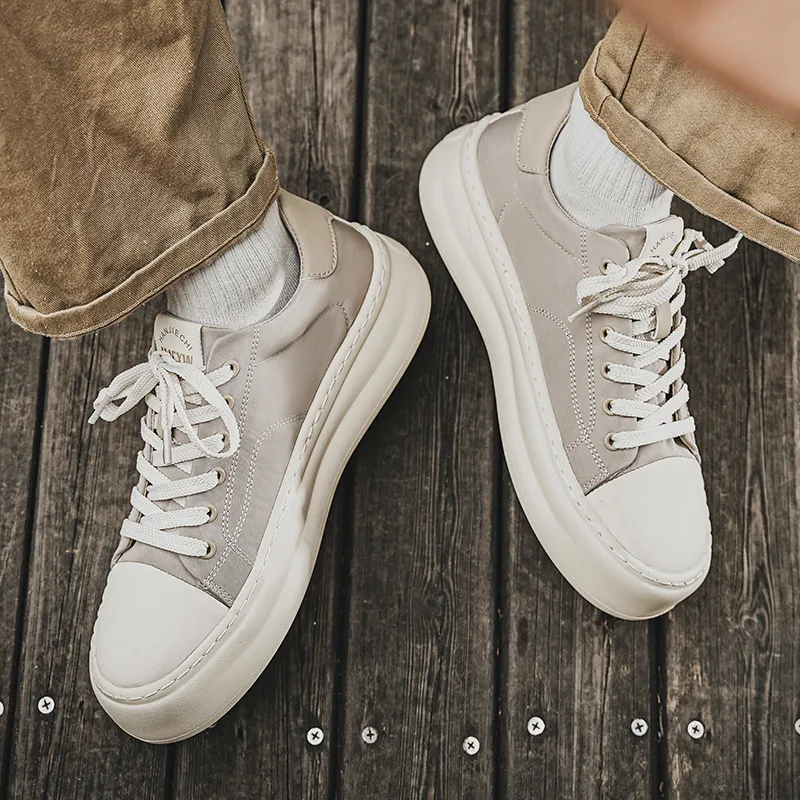 AD Slip Resistant, Lightweight, And Breathable Low Top Skateboard Shoes Men's-6