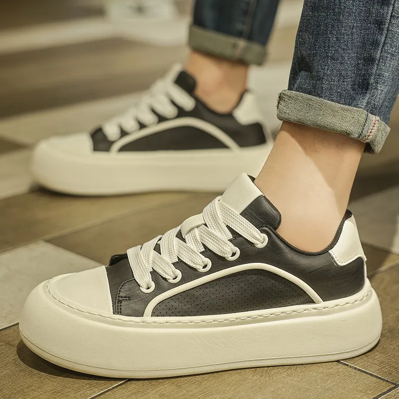 AD Slip Resistant, Breathable, Height Increasing Low Top Skateboard Shoes Men's-9