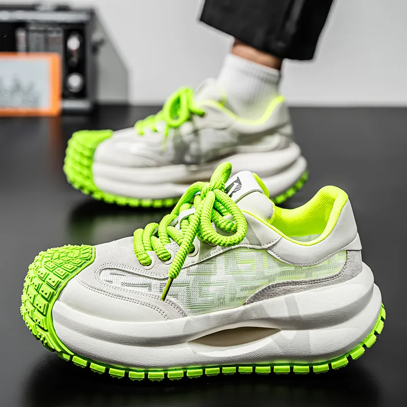 AD Height Increasing Abrasion Resistant Low Top Casual Shoes Men's-11