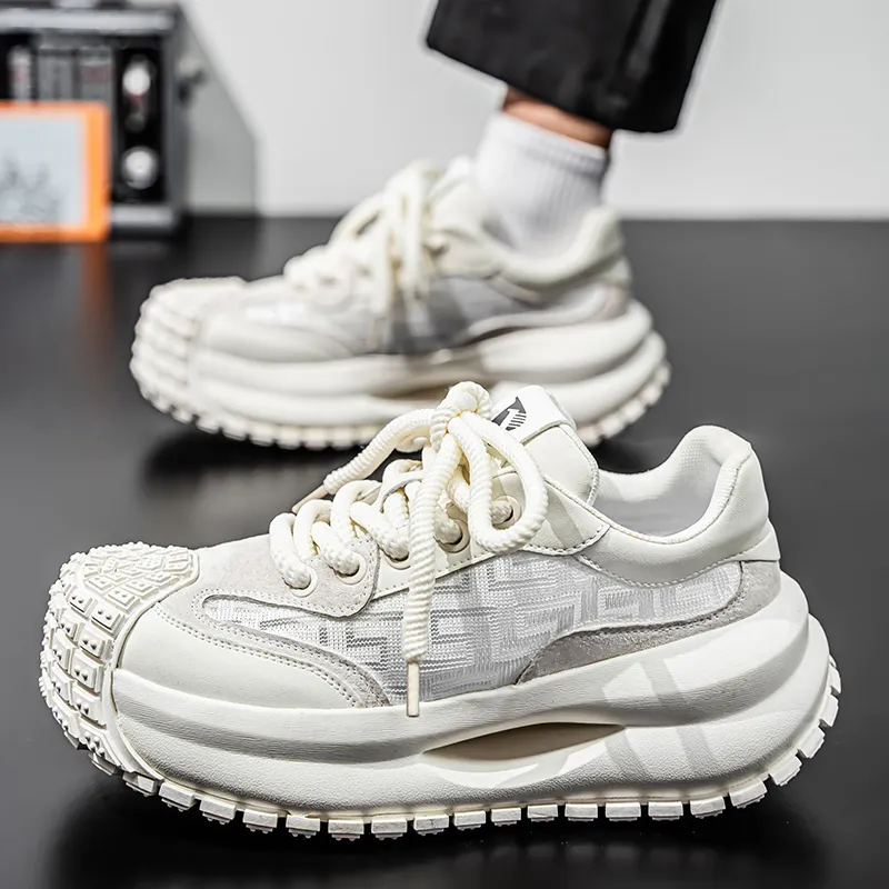 AD Height Increasing Abrasion Resistant Low Top Casual Shoes Men's-8