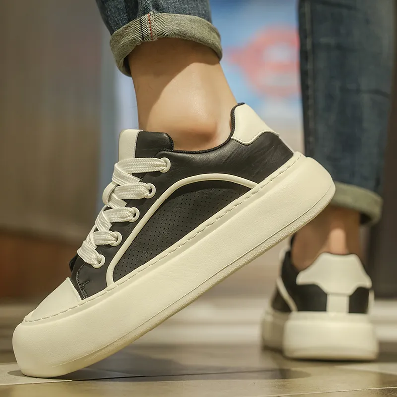 AD Slip Resistant, Breathable, Height Increasing Low Top Skateboard Shoes Men's-8