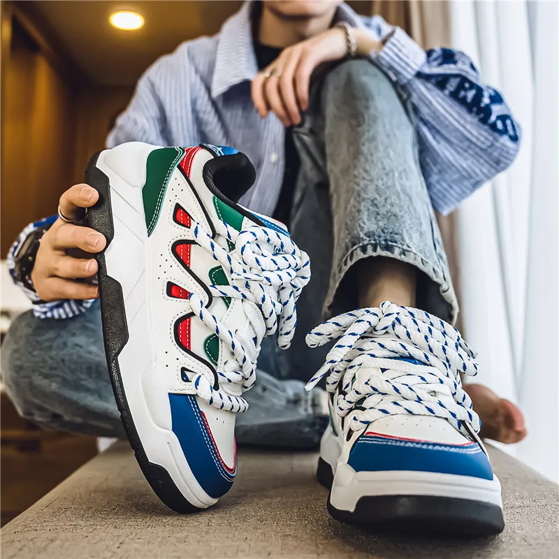 AD Breathable Anti-Slip And Wear-Resistant Low-Top Skateboard Shoes Men's-21
