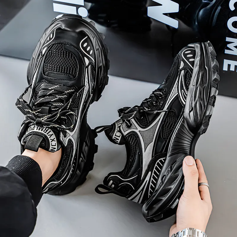 AD Breathable Height Increase Low Top Chunky Sneakers Men's-9
