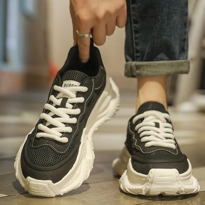 AD Slip Resistant, Abrasion Resistant, Breathable Low Top Chunky Sneakers Men's-7