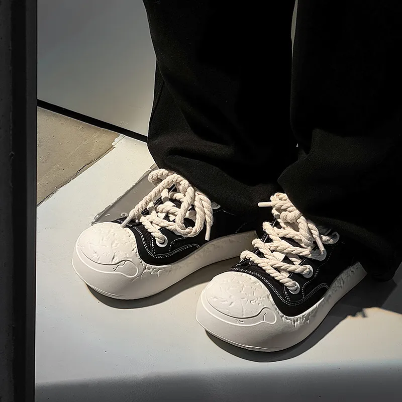 AD Anti Slip And Wear Resistant Height Increasing Low Top Skateboard Shoes Men's-6