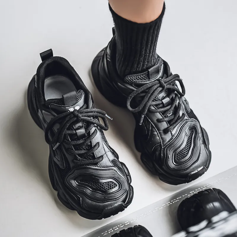 AD Height Increasing Slip Resistant Low Top Chunky Sneakers Men's-2