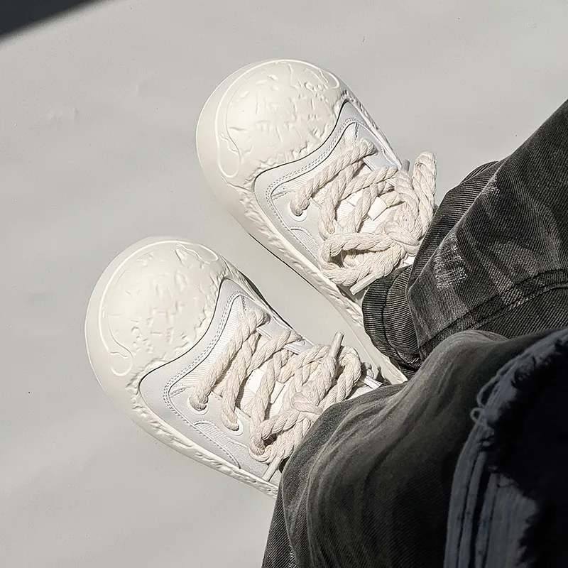AD Anti Slip And Wear Resistant Height Increasing Low Top Skateboard Shoes Men's-1