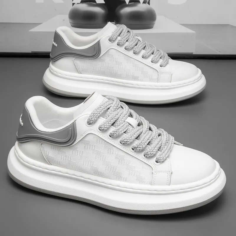 AD Slip Resistant Height Increasing Low Top Skateboard Shoes Men's-9