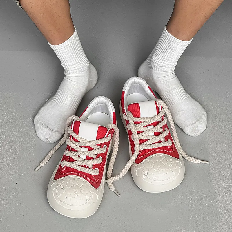 AD Anti Slip And Wear Resistant Height Increasing Low Top Skateboard Shoes Men's-13