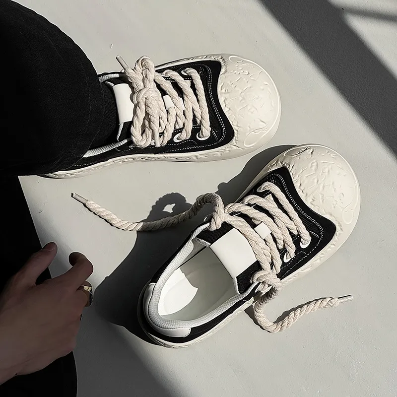 AD Anti Slip And Wear Resistant Height Increasing Low Top Skateboard Shoes Men's-9