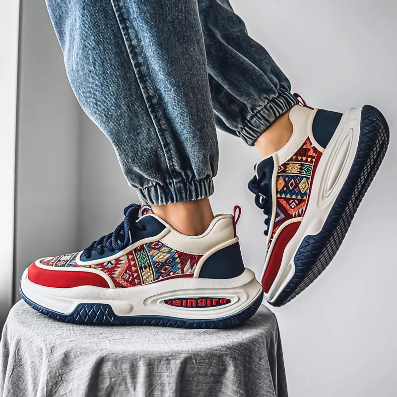 AD Height Increasing Slip Resistant Low Top Chunky Sneakers Men's-13