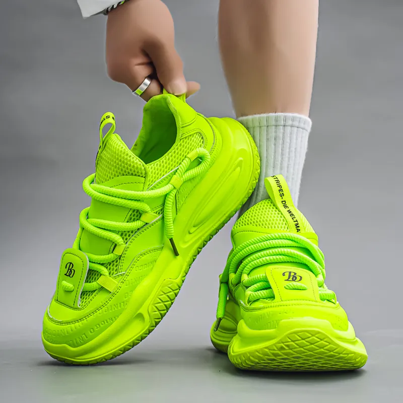 AD Anti Slip Wear Resistant Low Top Chunky Sneakers Men's-9