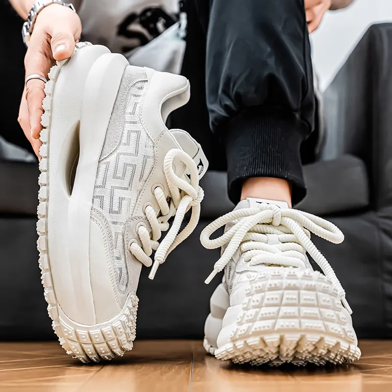 AD Height Increasing Abrasion Resistant Low Top Casual Shoes Men's-7