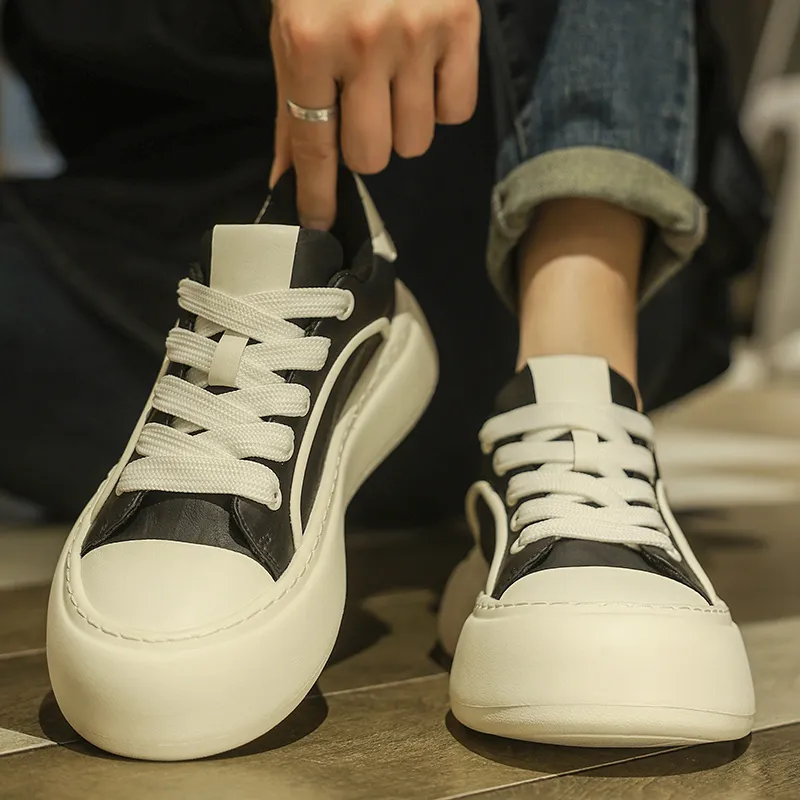 AD Slip Resistant, Breathable, Height Increasing Low Top Skateboard Shoes Men's-7