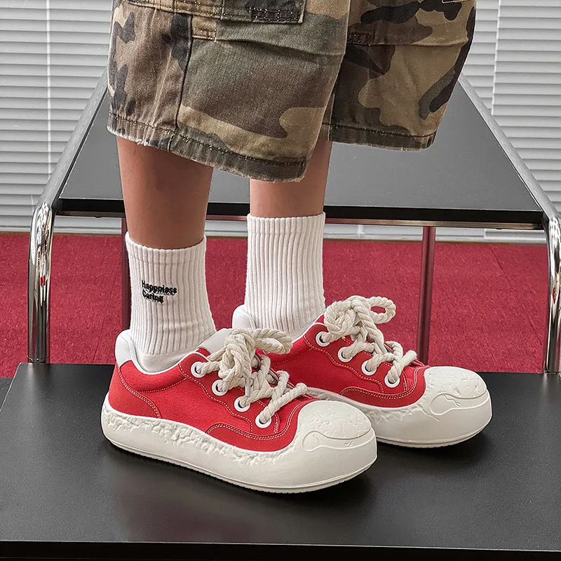 AD Anti Slip And Wear Resistant Height Increasing Low Top Skateboard Shoes Men's-12