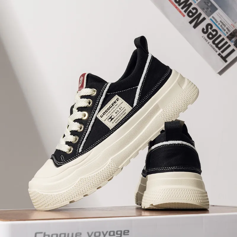 AD Lightweight Breathable Height Increasing Mid Top Skateboard Shoes Men's-3