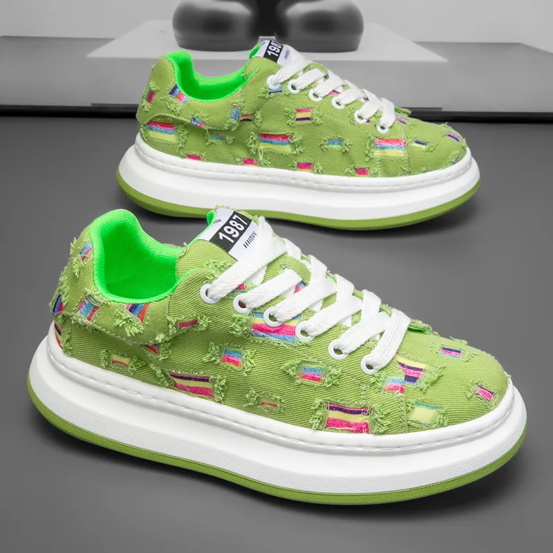 AD Height Increasing Breathable Low Top Skateboard Shoes Men's-13