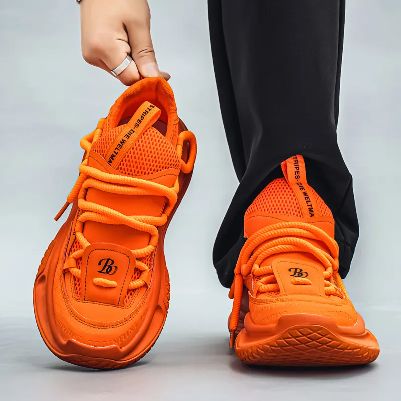AD Anti Slip Wear Resistant Low Top Chunky Sneakers Men's-13