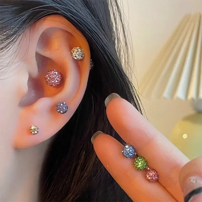 Tkb Titanium Steel Stud Earrings Unisex-13