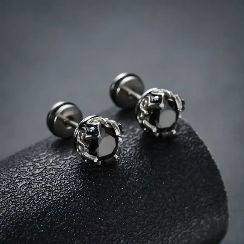 Tkb Earlobe Stretching Stud Earrings Unisex-5