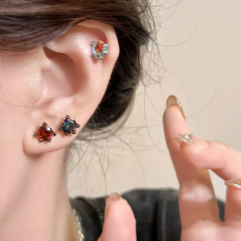 Tkb Titanium Steel Stud Earrings Unisex-28
